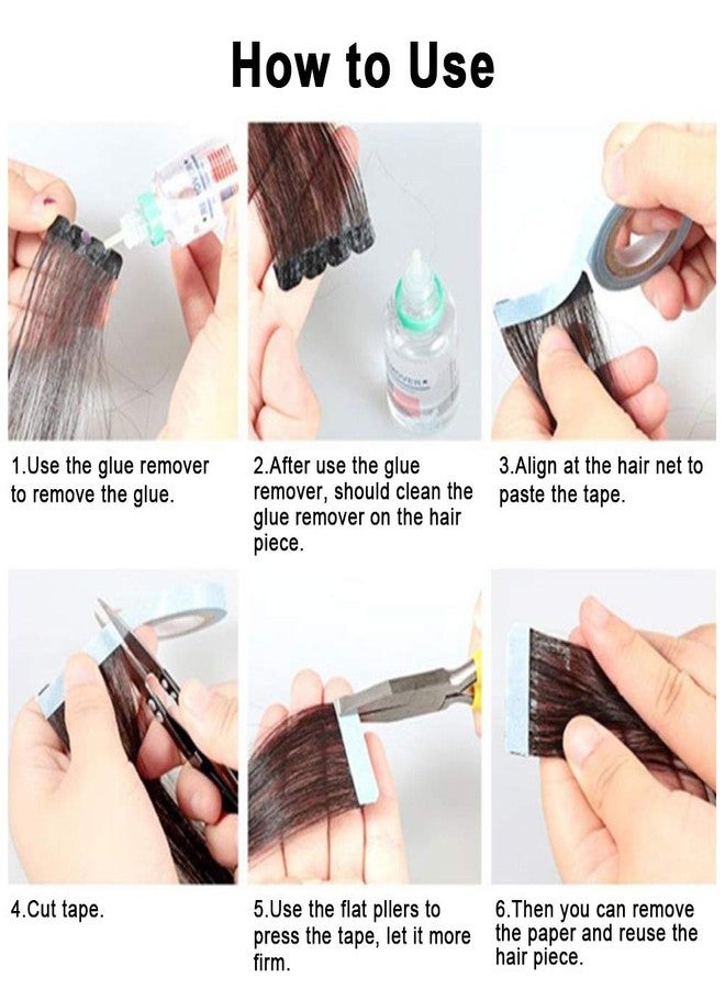 Milltrip Nano Hair Extension Adhesive Glue Strips, Double Sided Hair Extension Tape Roll, Haier System Taper Roll for Hairs Extensions Wig Tapes, Double-Sided Hairs Taper for Salon & Home Use - Image 4